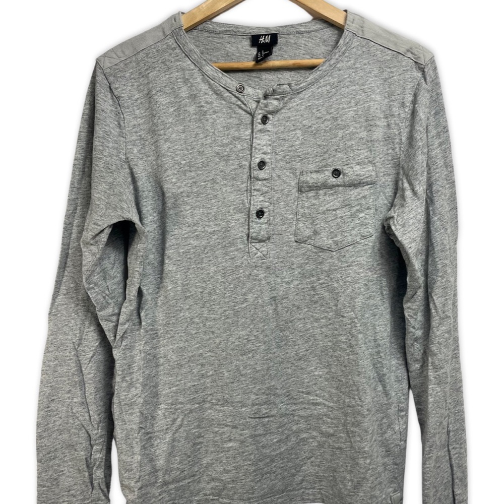 H&M Henley Longsleeve Top Size Medium